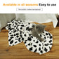 Pet flannel blanket with pastel dot print, draped over pet on floor