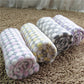 Pet flannel blanket rolls, pastel dot patterns, plush fleece texture
