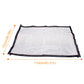 Portable pet fence gate panel, white mesh with black edging, 110cm width