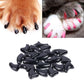 Black silicone cat nail caps, claw-shaped pieces