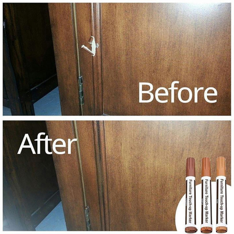 2 PCS Furniture Scratch Filler Repair Marker Pen, Size: 13.3x2cm