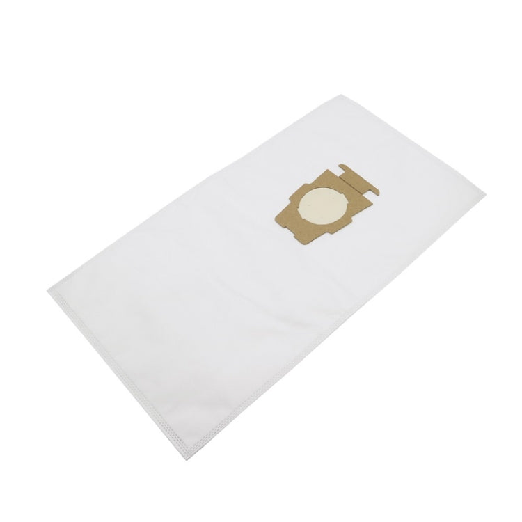 Vacuum dust bag for KIRBY SENTRIA G10/G10E, white with tan inlet patch, angled view