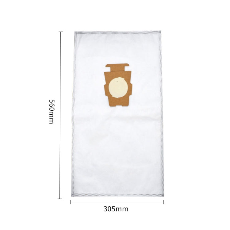 White vacuum dust bag for KIRBY SENTRIA G10/G10E, 305x405 mm, tan inlet patch