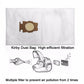 Close-up vacuum dust bag for KIRBY SENTRIA G10/G10E, white with tan inlet patch