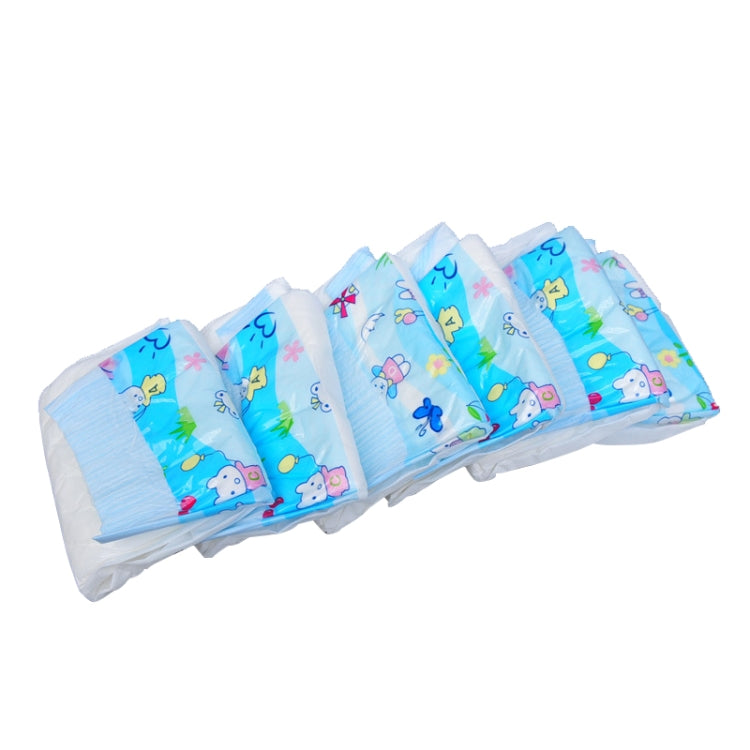 Pack of disposable dog diaper pants with light blue patterned briefs