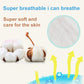 Dog diapers with breathable, soft fabric texture close-up and fitted dog underwear