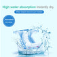Light blue dog diaper pants with water splash to show high absorption