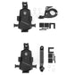 Black bicycle phone holder with included hardware and mounting bracket components