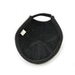 Foldable black brim hat interior with stitched crown lining and size label