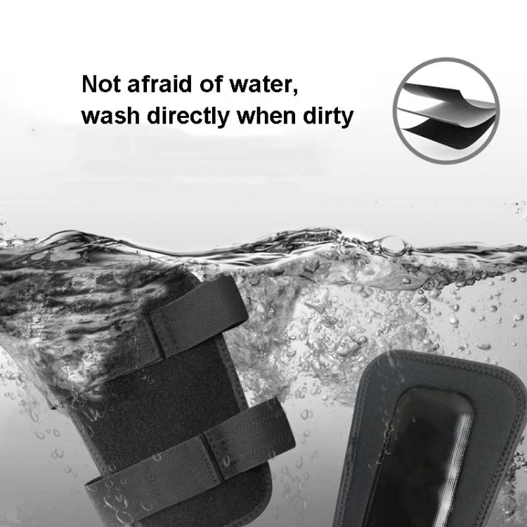 Black waterproof EMS leg massager electrode straps with electrode pad