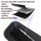 Flexible black conductive electrode pad with inner electrode channels