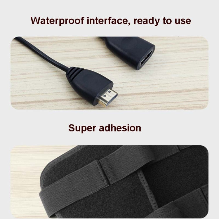 EMS massager accessory cable and black adhesion leg strap pad