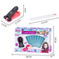 Crystal sticker nailing machine toy in retail box with size diagram and strip pieces