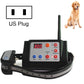 Wireless waterproof dog training remote collar receiver with US plug and LED display