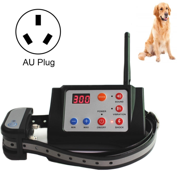 Wireless waterproof dog training remote collar receiver with AU plug and LED display