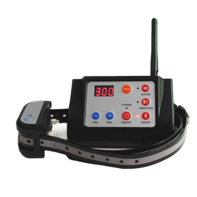 Wireless waterproof dog training collar receiver with LCD display and control buttons