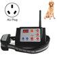 Wireless waterproof dog training remote collar receiver with AU plug and control panel