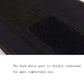 Close-up of thickly cushioned black back panel on waist belt