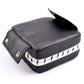 Black square wall target pad with white lower panel and visible edge stitching