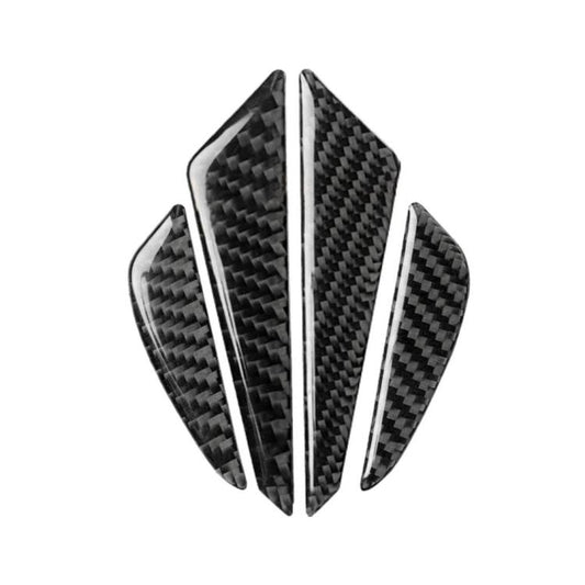 Carbon fiber anti-collision sticker set, black carbon pattern, four-piece set