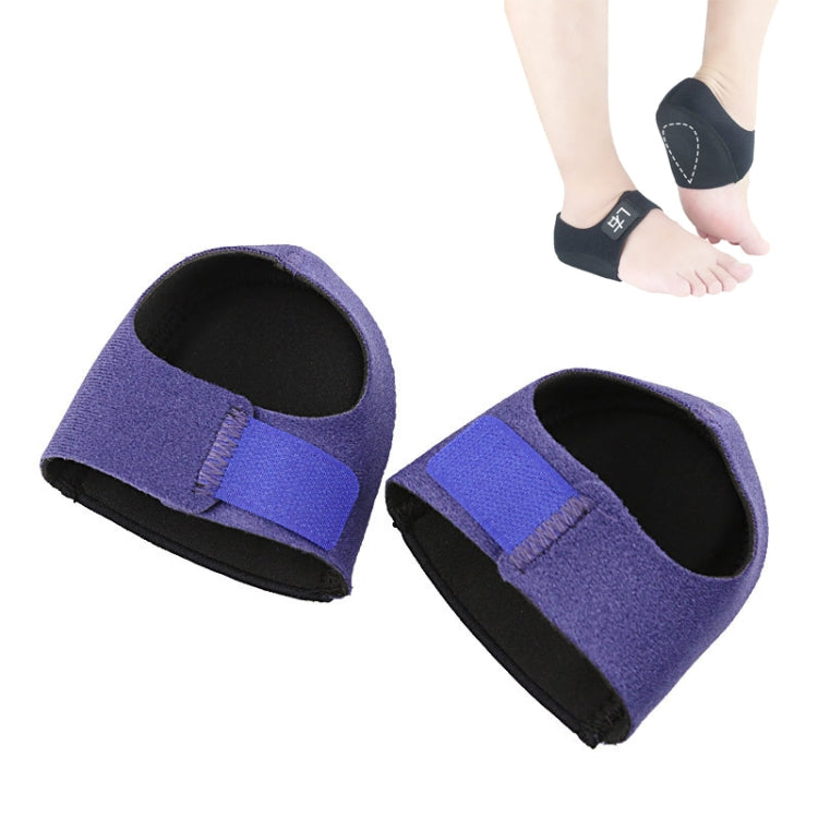 Purple and blue gel heel protective pair, cushioned slip-on heel pads