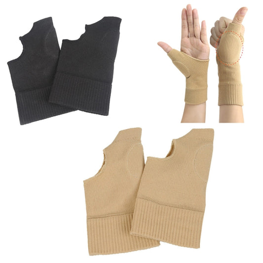 Breathable And Sweat-Absorbent Sports Compression Wrist Warmer Gloves, Random Color Delivery, Size: L, S, L