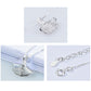 Sterling silver ginkgo leaf pendant necklace with S925 clasp detail