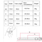 Cotton pet bib bandana size chart with width, length, neck circumference, and weight