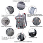 Doglemi pet outing backpack dog shoulder chest bag in gray mesh with zip front