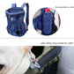 Doglemi pet outing backpack dog shoulder chest bag in blue mesh with side pocket