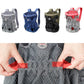 Doglemi pet outing backpack dog chest bags in gray, blue, khaki, and red accents