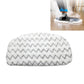 Steam mop cloth cover with gray zigzag chevron pattern, half-moon plush pad