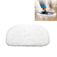Steam mop cloth cover, white half-moon plush pad