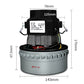 Vacuum cleaner motor assembly with dimensions: 143mm base and 157mm height