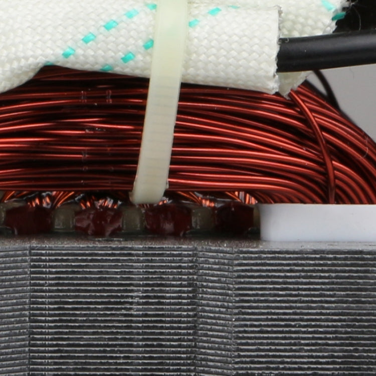 Vacuum cleaner motor coil windings with red copper wire and insulation support