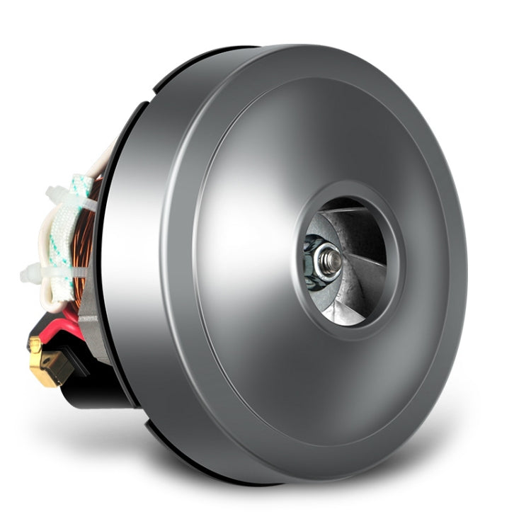 Vacuum motor accessory with side terminals and metal drive hub