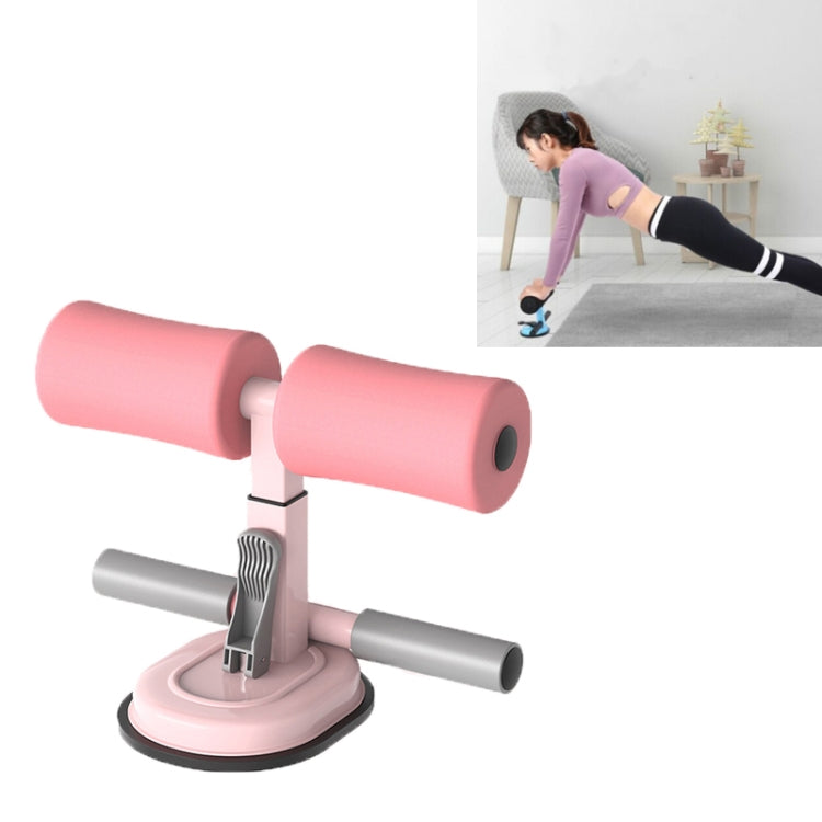 Abdominal crunch assist device, pink-padded rollers with pink stand base