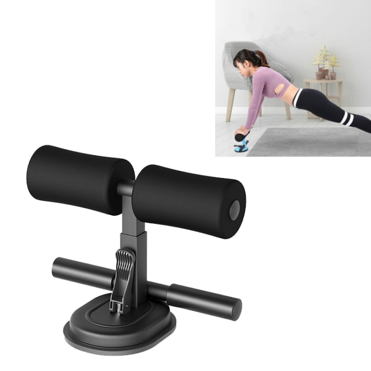 Abdominal crunch assist device, black padded rollers with dark base