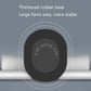 Abdominal crunch assist device with thick rubber base and white foam rollers