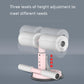 Abdominal crunch assist device with adjustable post and white foam rollers on pink base