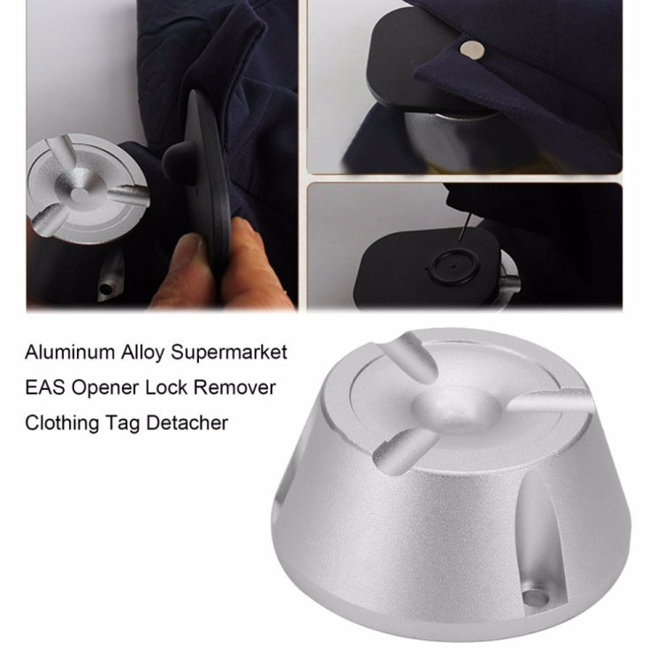 Round aluminum alloy EAS opener lock remover with three-prong top