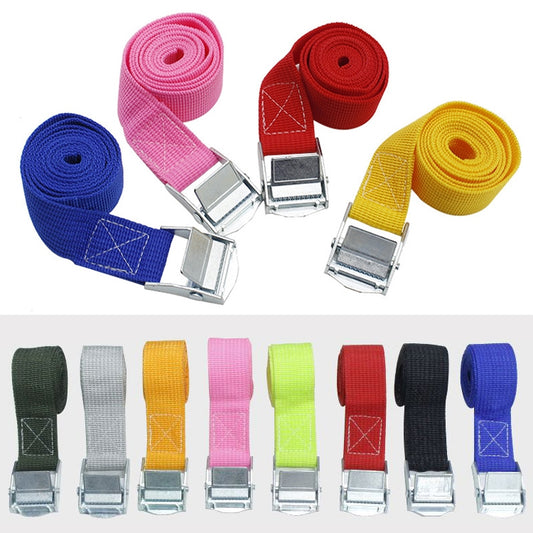 Car Tension Rope Luggage Strap Belt Auto Car Boat Fixed Strap with Alloy Buckle,Random Color Delivery,Length:5m, 5m