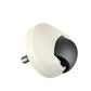 iRobot Roomba guide wheel, off-white housing with black insert and silver pin