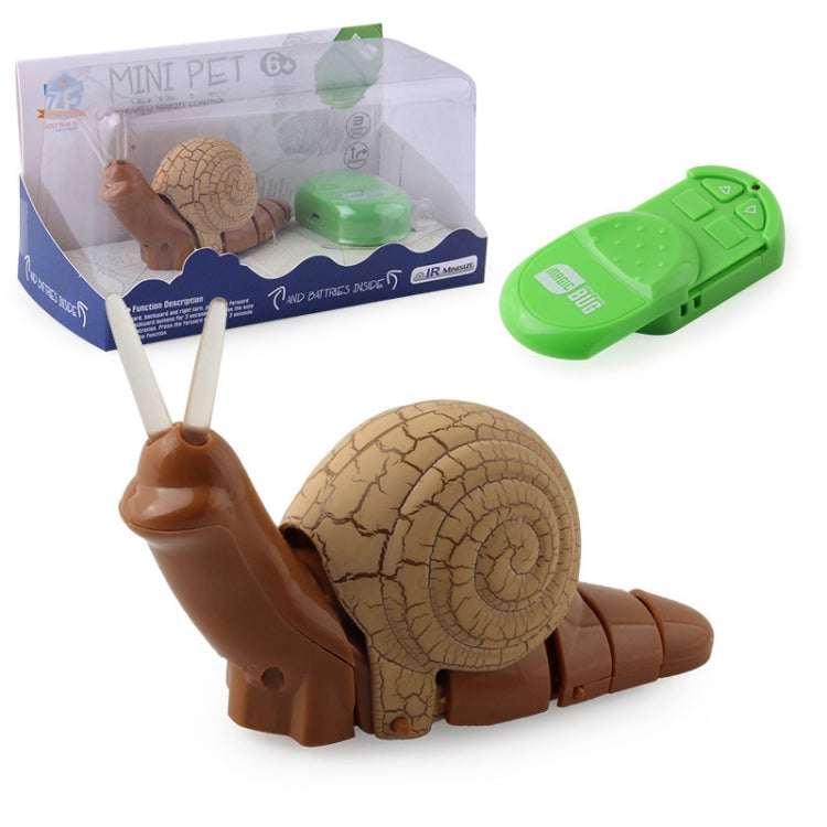 7701 Children Electric Infrared Remote Control Snail Simulation Tricky Pet, Snail(Gray), Snail(Brown)