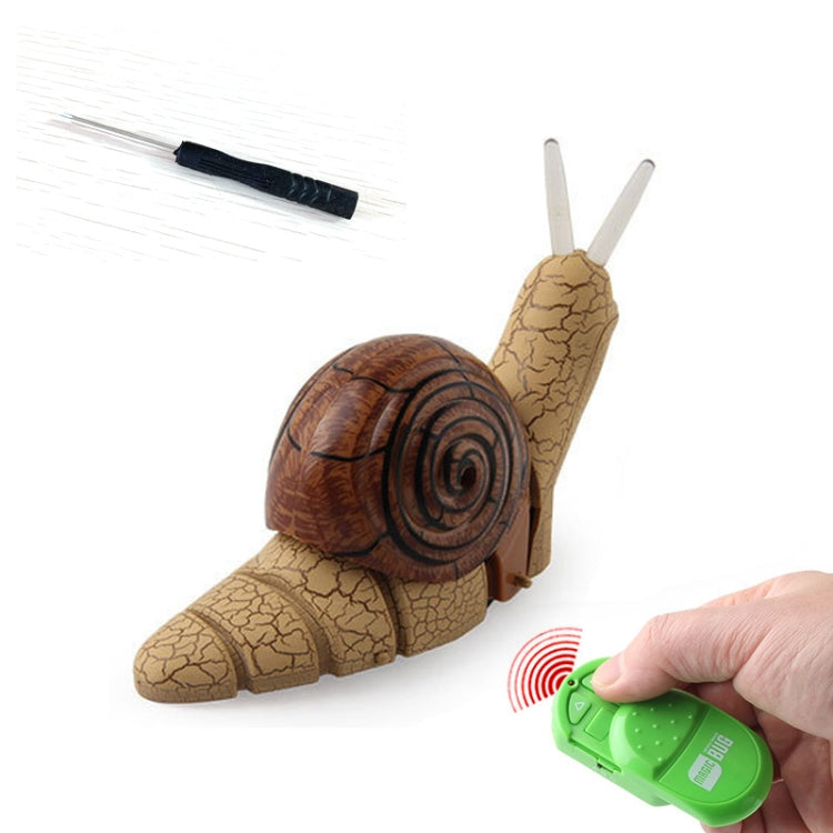 7701 Children Electric Infrared Remote Control Snail Simulation Tricky Pet, Snail(Gray), Snail(Brown)
