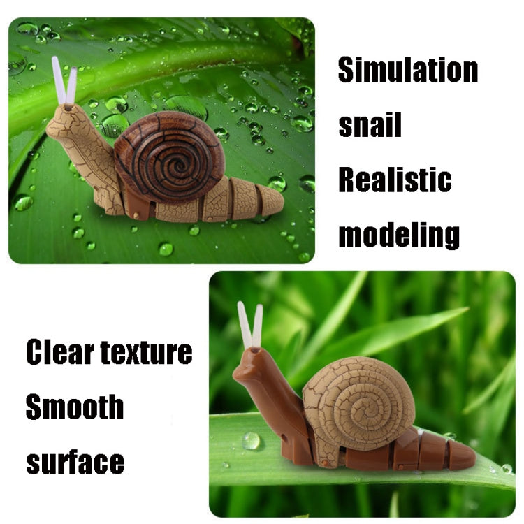 7701 Children Electric Infrared Remote Control Snail Simulation Tricky Pet, Snail(Gray), Snail(Brown)