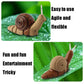 7701 Children Electric Infrared Remote Control Snail Simulation Tricky Pet, Snail(Gray), Snail(Brown)