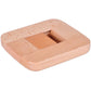 Wooden ball maze puzzle base with raised channel and open track