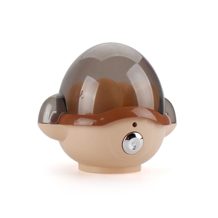 Toy juicer with clear dome lid and beige base with silver knob