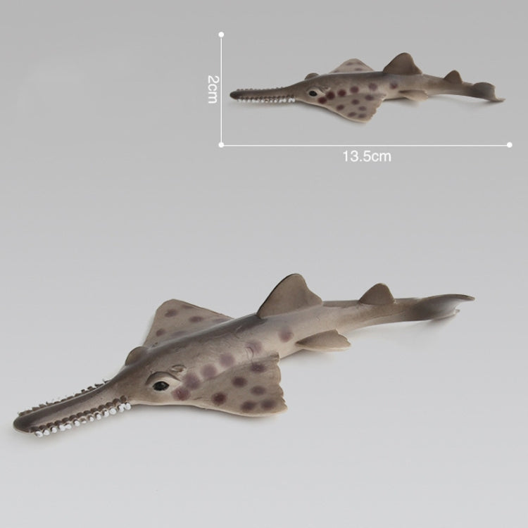 Spotted ray model ornament, brown with purple dot patterns